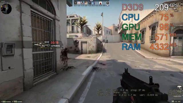 GeForce GTX 650 -- Intel Core i3-8100 -- CSGO FPS Test Dust 2 720p смотреть онлайн