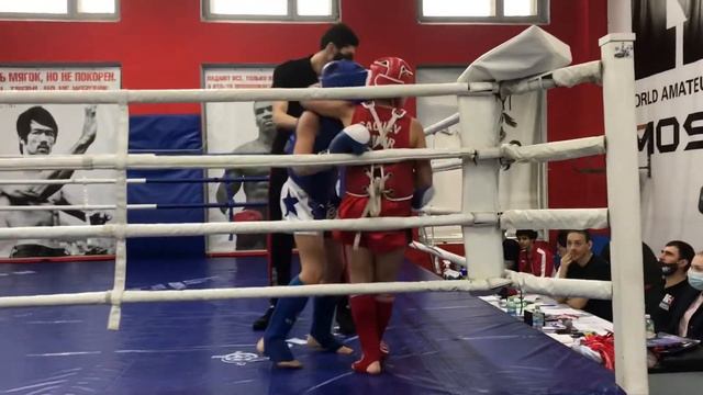 Финал Чемпионата Москвы по К-1 2020 Леонов Александр синий угол смотреть онлайн