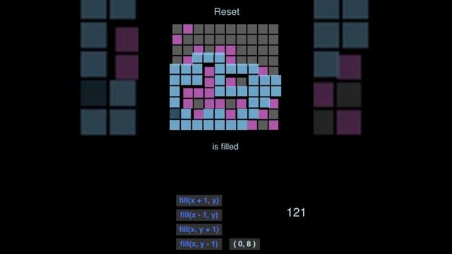 Flood fill algorithm visualization. смотреть онлайн