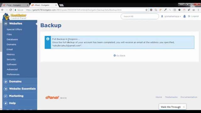 Website Backup Using Cpanel Hostgator смотреть онлайн