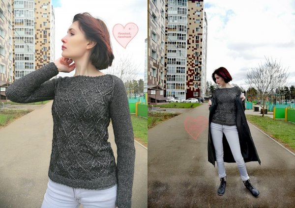 Нарядный джемпер из Gazzal Rock'n'Roll. Особенности пряжи