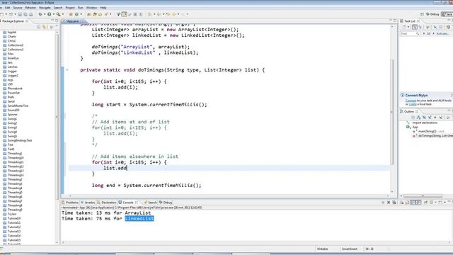 LinkedList and the List Interface Java Collections Tutorial Part 2 смотреть онлайн