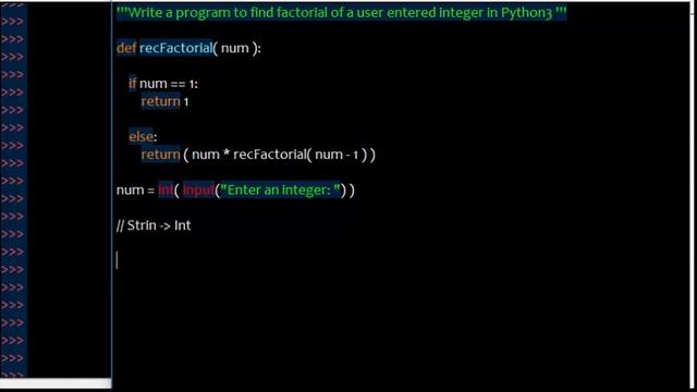 Python3 - CODE - Factorial of a number[CODE IN DESCRIPTION] смотреть онлайн