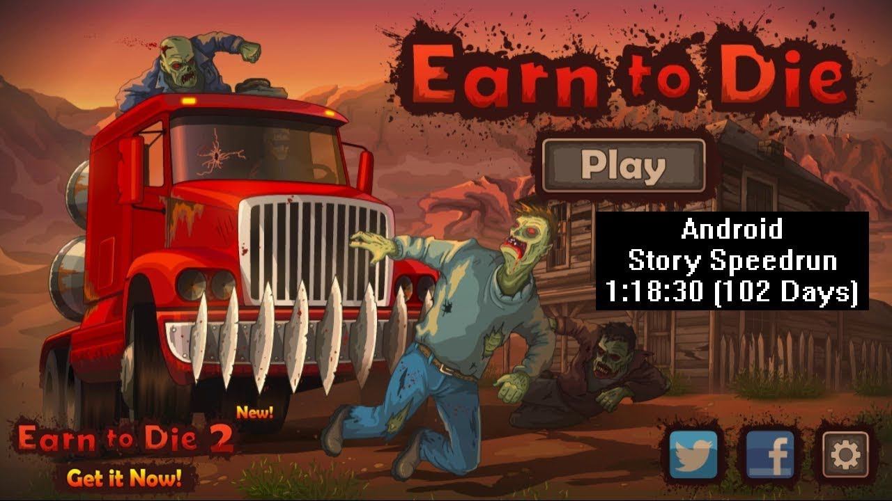 [Спидран] Earn to Die Android Story Speedrun 1:18:30 (102 Days) смотреть онлайн