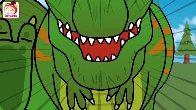 Who's the fastest dinosaur? | Exploring dinosaurs | animation for Children | REDMON смотреть онлайн