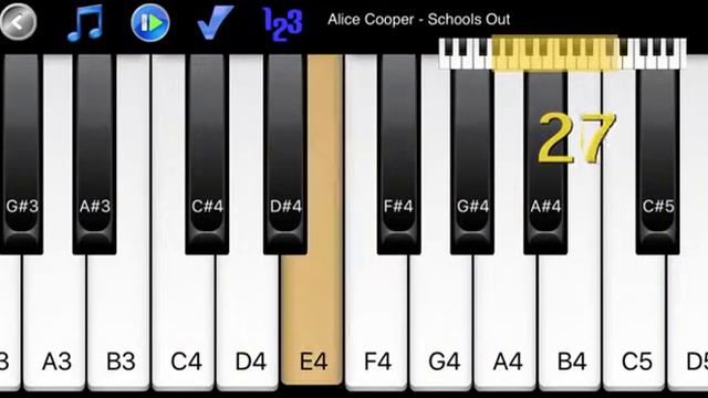 How to Play on Piano - Alice Cooper - Schools Out смотреть онлайн