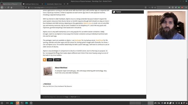 I'm considering switching to Alpine Linux. Here's why. смотреть онлайн