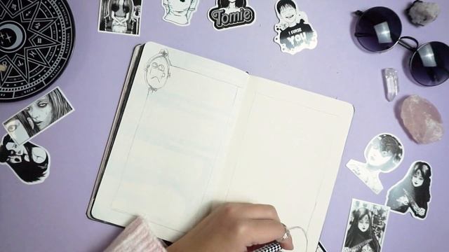 Beginner plans a new Bullet Journal for 2020 | Gothic/Alternative Bujo смотреть онлайн