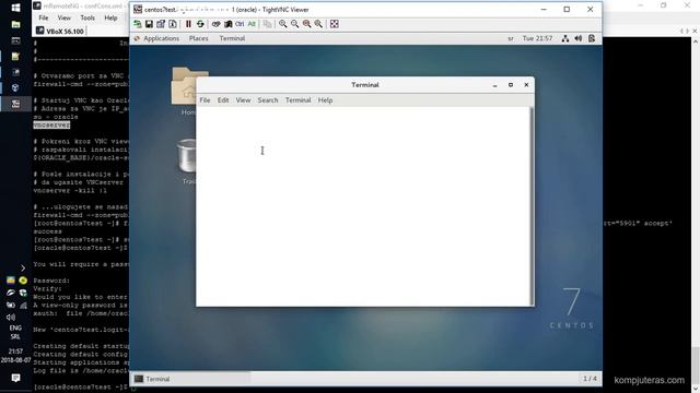 Rucna instalacija Oracle 12c na CentOS 7 minimal смотреть онлайн
