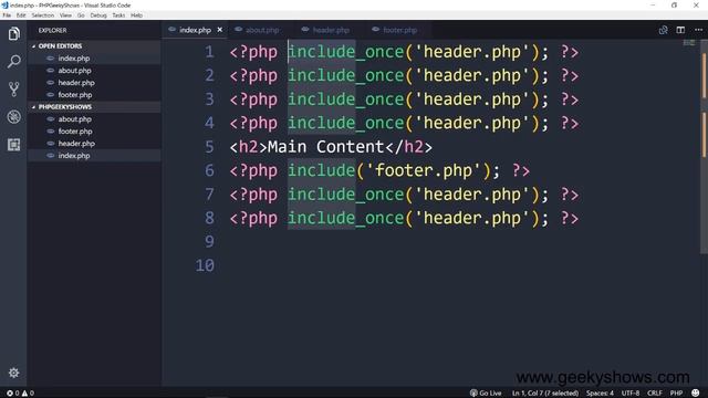 include once and require once in PHP (Hindi) смотреть онлайн