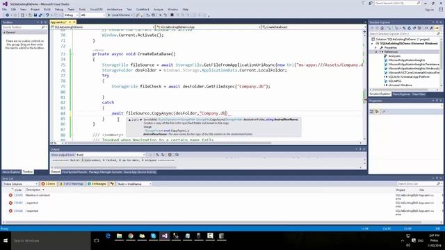 Windows 10 Universal Apps - Add your own SQLite смотреть онлайн
