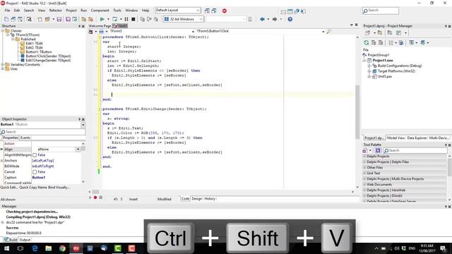 Changing the color of a TEdit with Styles Enabled - Delphi #122 смотреть онлайн