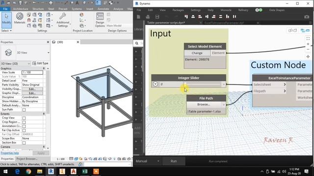 Dynamo for Revit_Excel Data to Instance Parameter смотреть онлайн