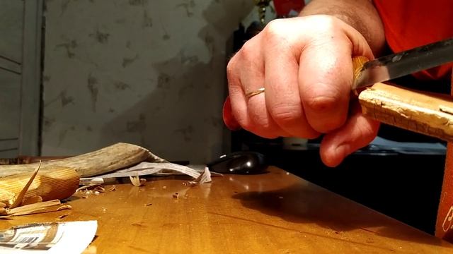 110х18МШД. Нож ручной работы. Саамский. смотреть онлайн
