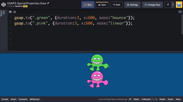 Easing with GreenSock смотреть онлайн