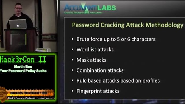 Hack3rcon II 2-3 Martin Bos Your Password Policy Sucks смотреть онлайн