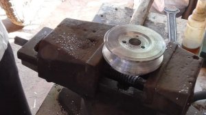 Увеличиваю скорость мотоблока  Делаю шкив