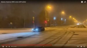 Subaru Impreza WRX snow drift winter - super drift супер дрифт на снегу зимой субару импреза