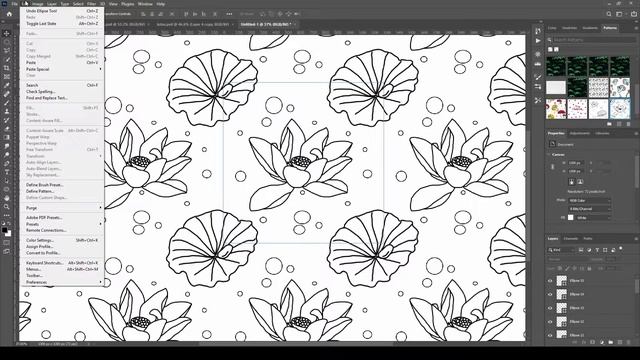 How to create a pattern in Photoshop смотреть онлайн