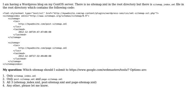 Sitemaps - do I need to submit each sitemap in sitemap_index.xml to Google Webmaster tools? смотреть онлайн