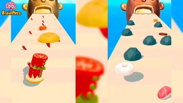 Sandwich Runner BEST FUNNY MOBILE GAMES All Levels Gameplay android, ios смотреть онлайн