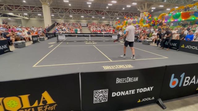 Unforgettable Matchup: John McEnroe Vs. Drew Brees In Pickleball Singles