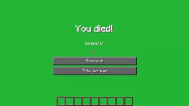 Футаж смерти в MINECRAFT. смотреть онлайн