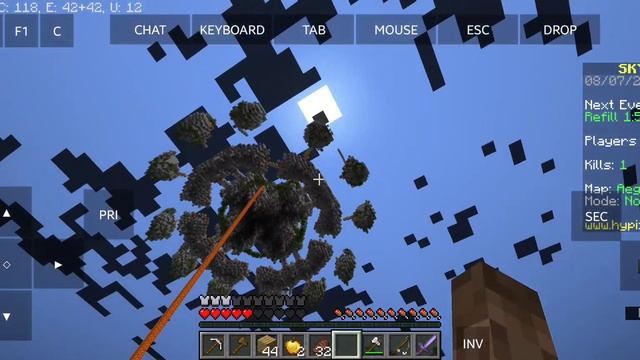 Gameplay Skywars Pojav Launcher (Minecraft Java) смотреть онлайн