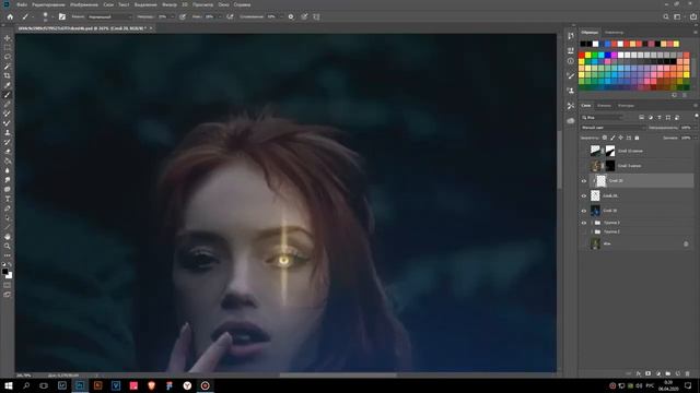 ОБРАБОТКА В ФОТОШОПЕ! ЛЁГКИЙ КОЛЛАЖ! NEON FOREST - SPEED ART смотреть онлайн