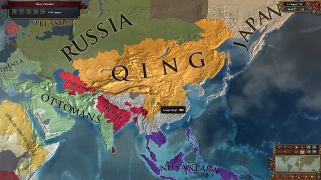 EU4 1.35 Анализ коровных стран: Азия