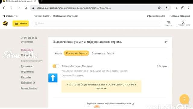 как отключить платную услугу на сайте билайн? смотреть онлайн