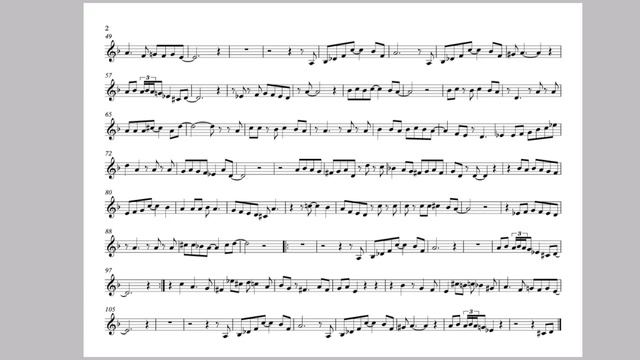 "Ночь в Тунисе". Минус для трубы. "A Night in Tunisia". Playback for trumpet. смотреть онлайн