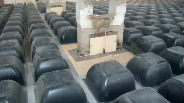 Монолитные бетонные перекрытия. Кессонная опалубка от компании ГК ПОБЕДА www.gc-pobeda.ru