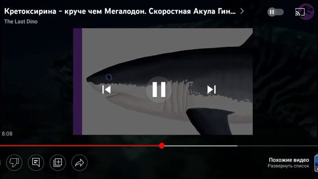 Реакция на The Last Dino. Кретоксирина - акула круче Мегалодона, «акула-берсерк». смотреть онлайн