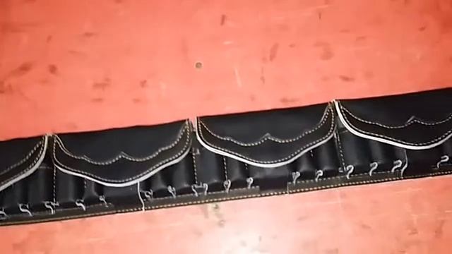 Патронташ на 24 патрона из черной кожи смотреть онлайн