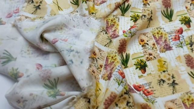 43-1469 Обзор ткани "Вискозный штапель в стиле Прованса" из интернет-магазина ГалаТексКлуб смотреть онлайн