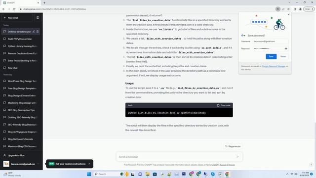 How do you get a directory listing sorted by creation date in python смотреть онлайн