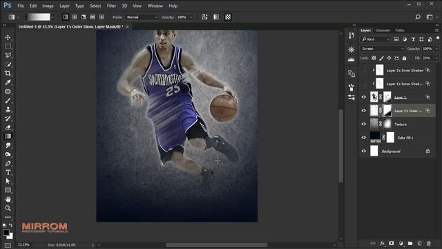 Create a Basketball Sport Poster in Photoshop CC смотреть онлайн