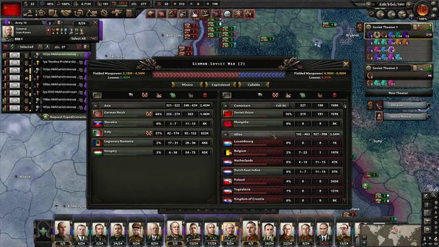 Soviet Union - Hearts of Iron IV #16 - Can we hold 'The Stalin line'? смотреть онлайн