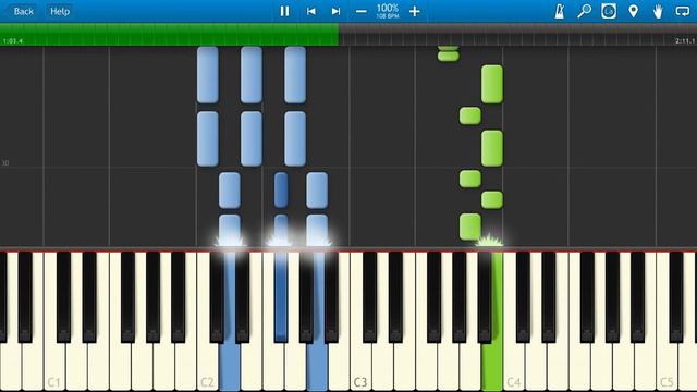 Бьянка - Кеды (на пианино Synthesia) смотреть онлайн