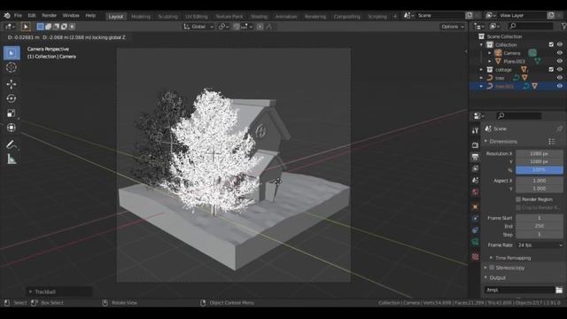 Blender 3D - Create a SNOWY Winter House in 20 minutes | Beginner Tutorial смотреть онлайн