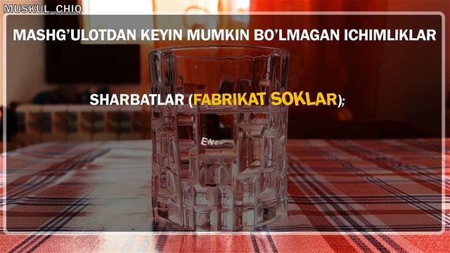 Trenerovkadan keyin bajarib bo'lmaydigan holatlar! Нельзя делать после тренировки! смотреть онлайн