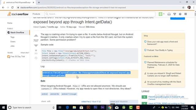 android uri image sharing error in android studio смотреть онлайн