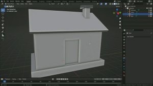 Modeling a low poly house | Blender 3.4 Tutorial