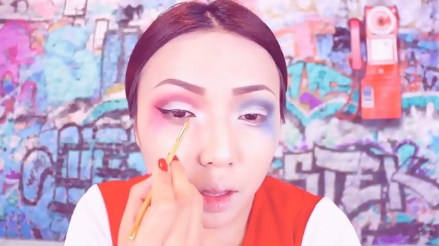 Образ и макияж Харли Квинн / Harley Quinn makeup смотреть онлайн
