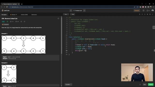 حل سوال 206 لیتکد به زبان جاوا | Java | Reverse Linked List смотреть онлайн