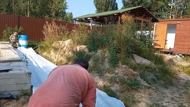 Дренажная канава вокруг фундамента своими руками смотреть онлайн