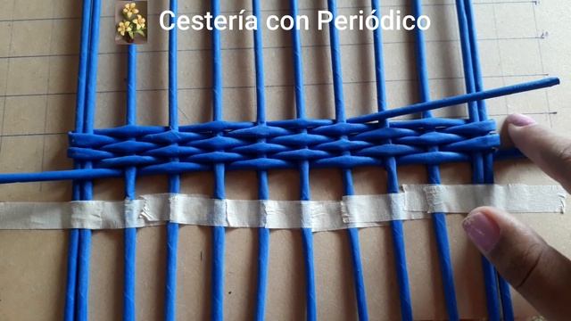 COMO HACER una base RECTANGULAR o CUADRADA tejido con palitos de papel. ????? смотреть онлайн