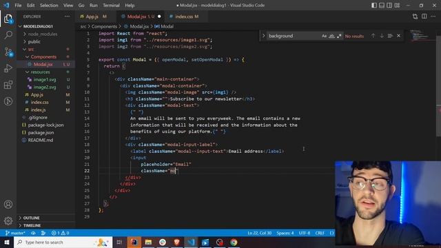 Create a Modal (Dialog) with React JS смотреть онлайн