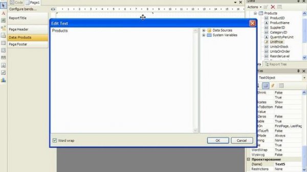 Фильтрация данных в FastReport.NET